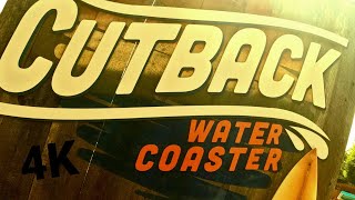 (4K) Cutback Water Coaster (Front POV)