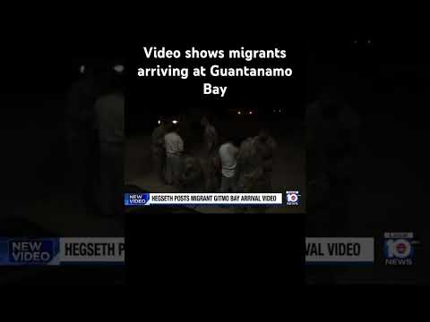 Video Shows Migrants Arriving At Guantanamo Bay Immigration Guantanamobay 
