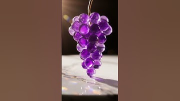Crystal Grapes 🍇 | The Sound of Shattering Elegance #shorts #asmr