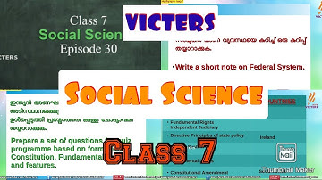 Victers STD 7 Social Science Class 30 Assignment Activities l Samoohya Sasthram 4 March 2021
