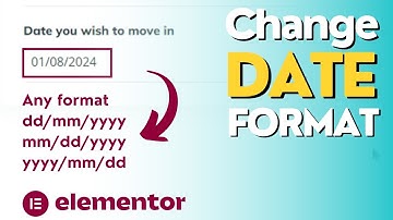 How to Change the Date Format in Elementor Pro Forms (New Method 2025) | Custom Date Format