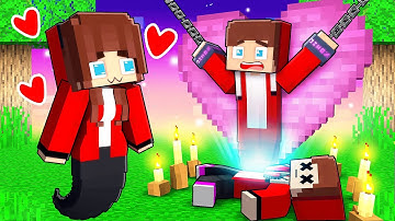 JJ and CRAZY FAN Ghost GIRL - Love Story - Maizen Minecraft Animation