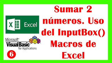 ✅🔴✅InputBox en Macros de Excel con VBA | Ejemplo práctico: Sumar numeros