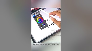 How to use Text tool in Autodesk Sketchbook #reels #shortsviral #digitalpainting #digitalart