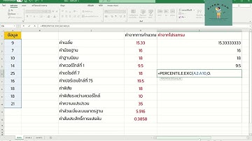 EXCEL กับการคำนวณค่าสถิติพื้นฐาน