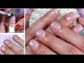 Nail biter transformation #2, Young Nails concealer pink builder gel