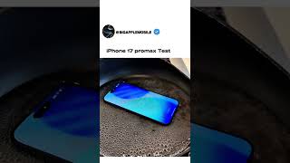 iPhone 17promax Water Test 🤯🔥 #apple #shorts #foryou