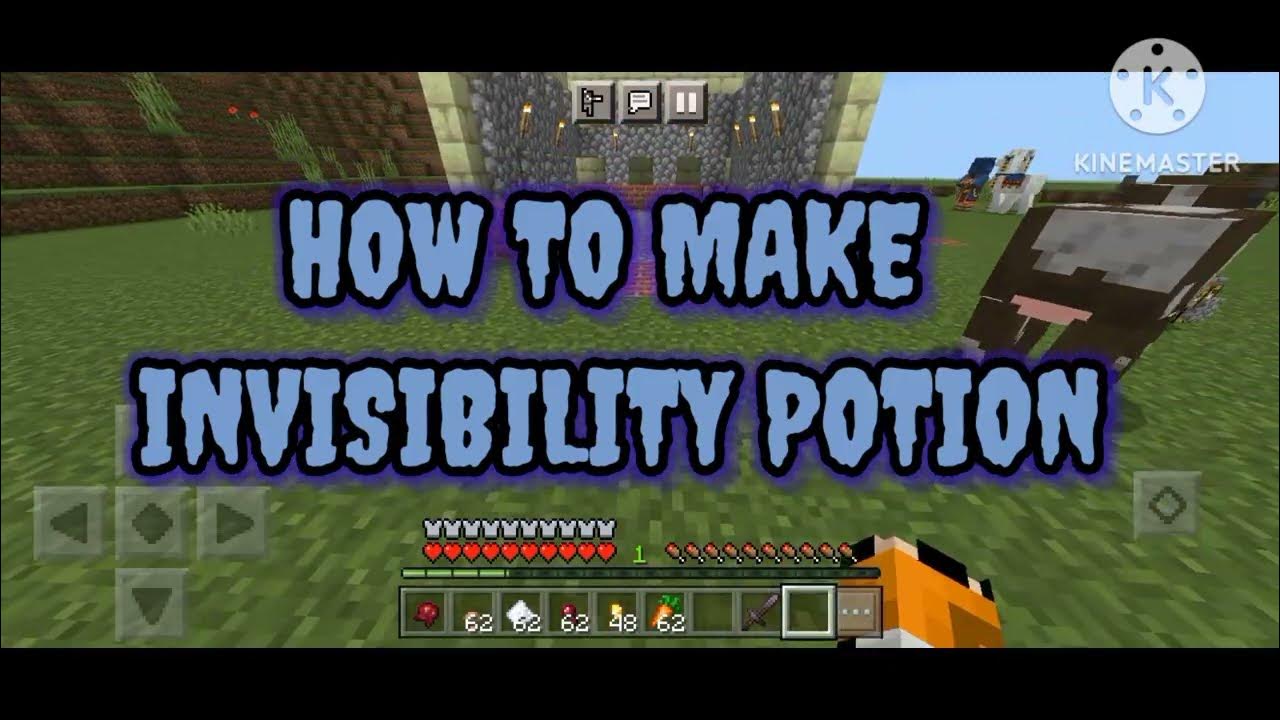 HOW MAKE INVISIBILITY POTION ? //IN MINECRAFT *👍 YouTube