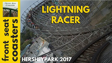 Lightning Racer - Lightning POV HD Hersheypark 2017 Springtime In The Park Front Seat Roller Coaster