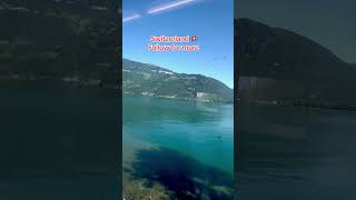 Switzerland 🇨🇭 #youtubeshorts #fyp #foryou #reels #train #travel #blogger #lake #mountains #swiss