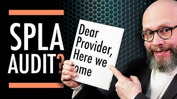 Got a SPLA AUDIT LETTER? Here