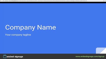 google slides on your digital signage with embed signage