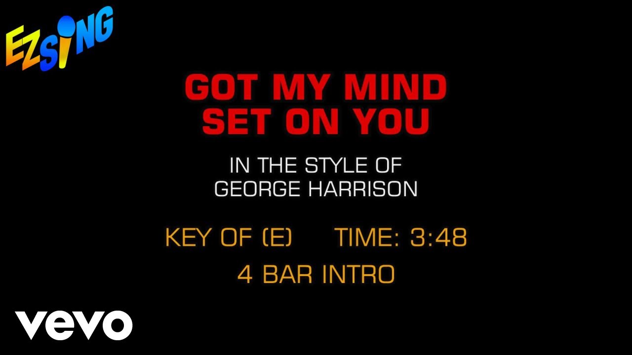 George Harrison - Got My Mind Set On You (Karaoke) - YouTube