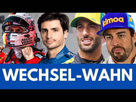 WECHSEL-WAHN IN DER FORMEL 1 | VETTEL, SAINZ, RICCIARDO, ALONSO