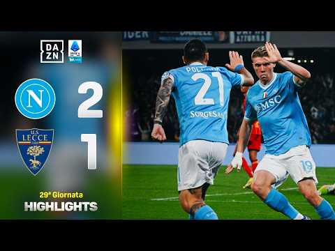 Video HOJLUND e POLITANO la ribaltano nella ripresa: Napoli-Lecce 2-1 | Serie A Enilive | DAZN