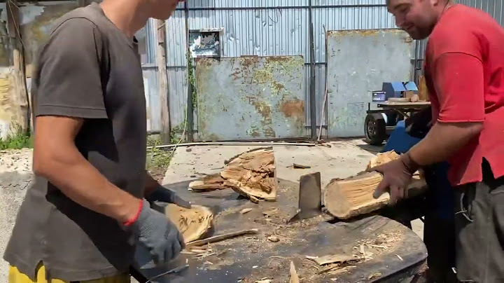 Станок + сила = гора дров за годину! Power & Muscle: Chopping Wood with the Crew!"