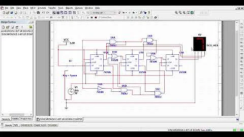 SYNCHRONOUS 3 BIT UP DOWN COUNTER   Multisim   SYNCHRONOUS 3 BIT UP DOWN COUNTER 2020 04 17 14 17 27
