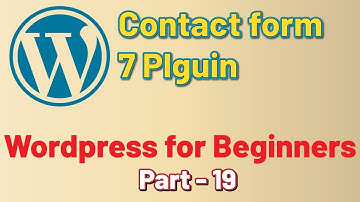 Contact form 7 Plugin - WordPress for Beginners