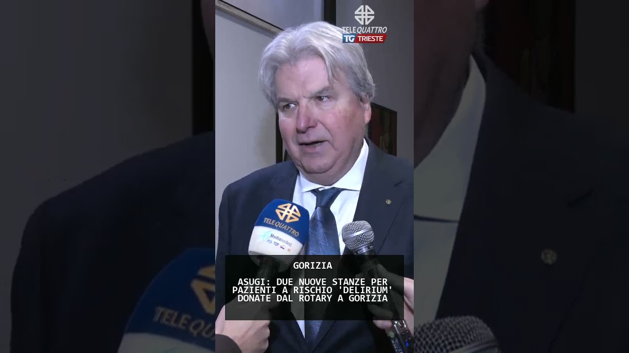ASUGI: DUE NUOVE STANZE PER PAZIENTI A RISCHIO 'DELIRIUM' DONATE DAL ROTARY A GORIZIA | 26/01/2026
