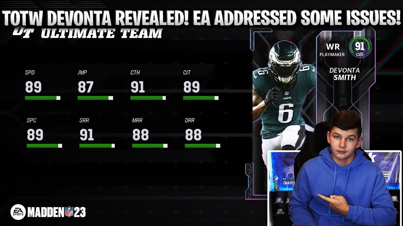 TOTW DEVONTA SMITH REVEALED! EA FINALLY ADDRESSED SOME ISSUES! MADDEN
