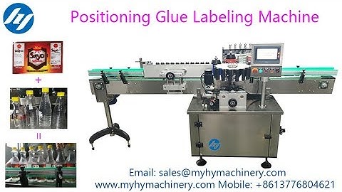 High accuracy round bottle wet glue paper labeling machine apply for bottle with label zone