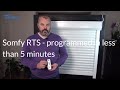 How to program a Somfy RTS motor in less than 5 minutes