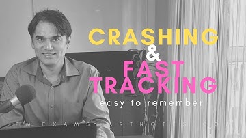 Schedule Compression Techniques [Crashing & Fast tracking] - Remember EASY now under 5 minutes!