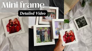 Mini Frame Detailed video🦋❤️|| A3 setting+photo clarity🌸|| Crafty mom