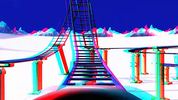 Roller Coaster Anaglyph 3D HD