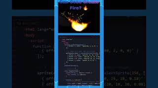 I Created Realistic Fire Using Only HTML, CSS & JavaScript 🔥#html5 #css3 #javascript #shorts #coding