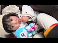 はじめてのいもけんぴにぱちくりになるぱちくりちゃん/The first time I ate imokenpi, my eyes widened in surprise. Japanese food
