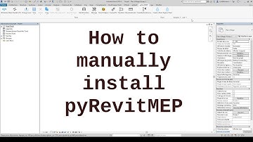 How to : manually install pyRevitMEP