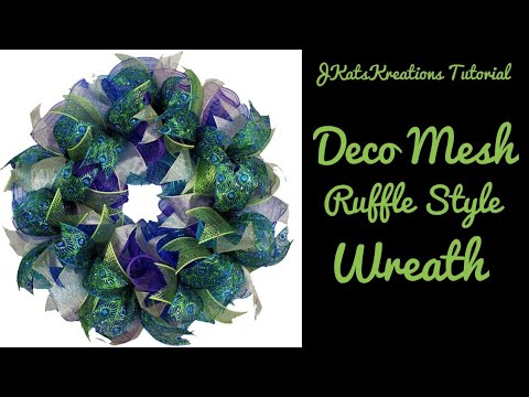 How to Make an Easy Deco Mesh Wreath