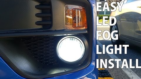 How to install LED Fog Lights for Subaru WRX quick and cheap!