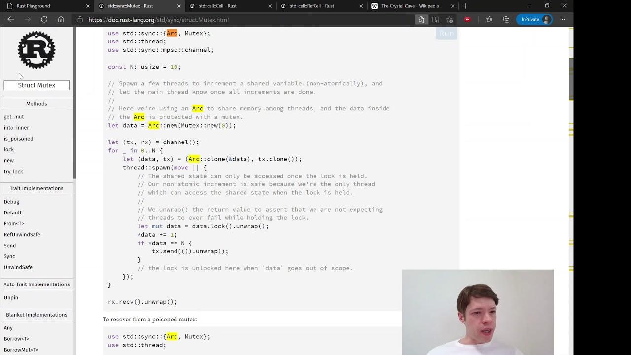 Easy Rust 109: Mutex part 2 - YouTube