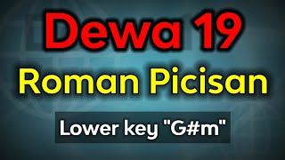 Video thumbnail of "Roman Picisan - Dewa 19 (karaoke lower key)"