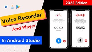 Voice recorder in android studio | how to create voice recorder app in  android studio | Audio record - YouTube