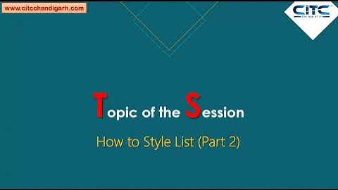 CSS List Properties -List Style Position Video Tutorials