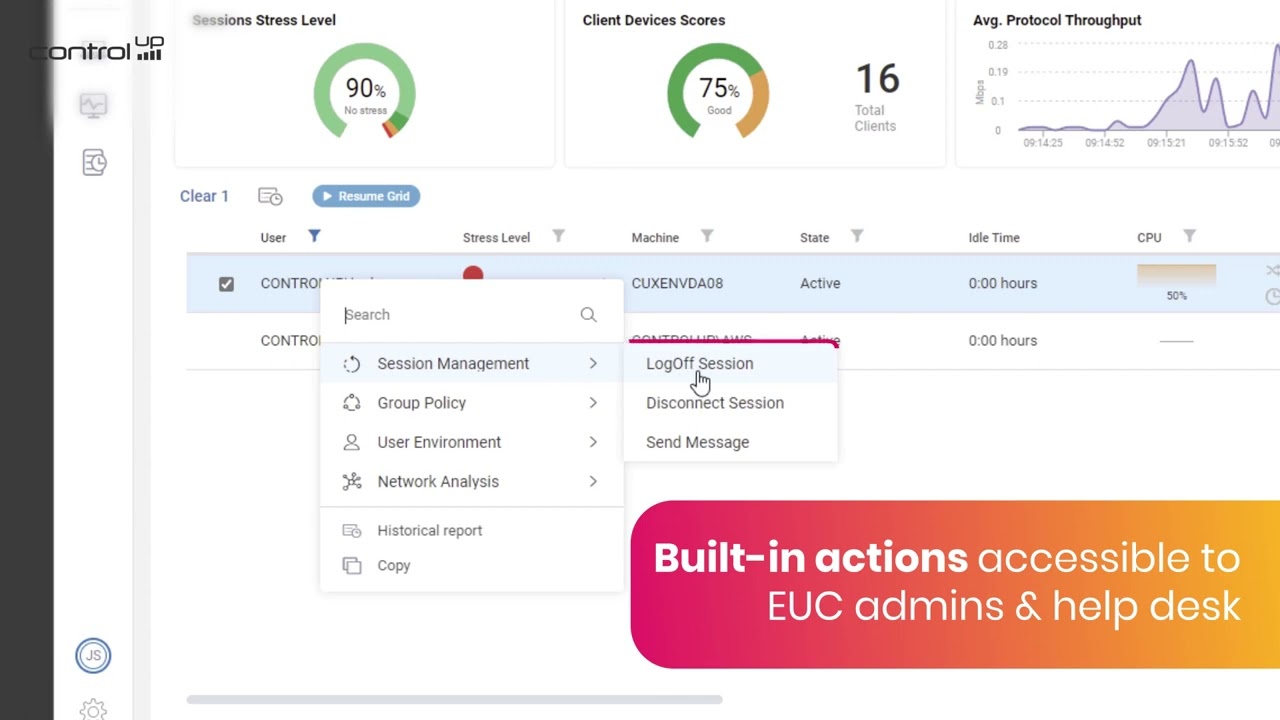 New in ControlUp: Solve Actions