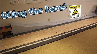 Oiling The Mini Bowling Lane! (Experiment)