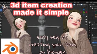 3d item creation,blender [ZEPETO]