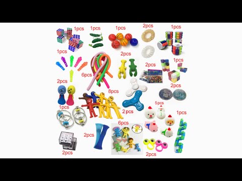 2020 New Funny Combination 50 Pieces Extrusive-Solving Fidget Kids Toys Hot Selling Various Styles