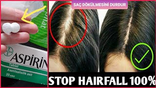 100% EFFECTIVE RECIPE THAT STOPS HAIR  YOU EVER PUT ASPIRIN IN  YOUR HAIR BEFORE?👍 - YouTube