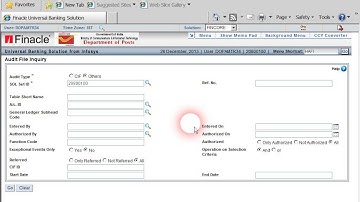 India Post Finacle Video - Audit File Inquiry.wmv