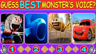 Guess Monster Voice Spider Thomas, The Bloop, Megahorn, Lightning Mcqueen.exe Coffin Dance