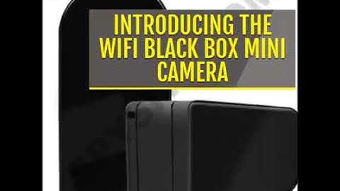 Mini Black Box Spy Camera - Move the camera from your phone!
