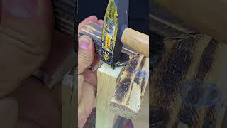 Awesome woodworking adjusted with Technology #woodwork #wood #welding #experiment