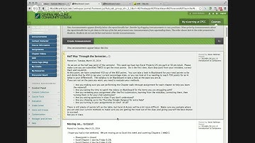 CIS 110 Brick and mortar division - Excel Chapters 1 & 2.... Watch this.... This means you online...