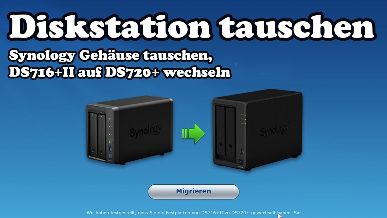 New Synology Diskstation tauschen , Migrieren
