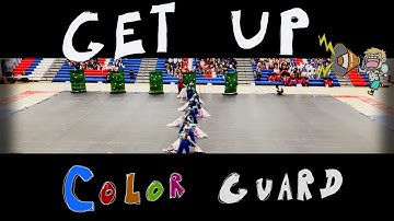 Color Guard performance of "Get Up"